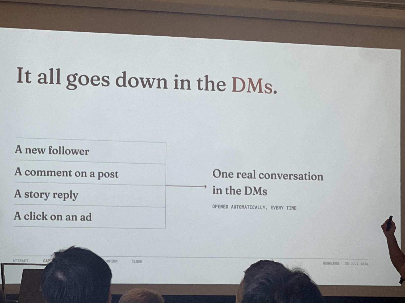 "It all goes down in the DMs"